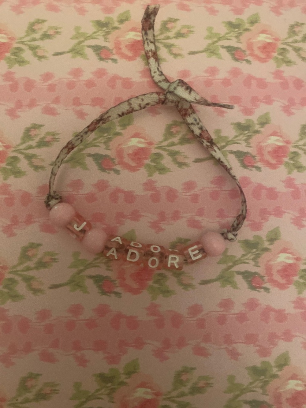 Jadore LoveShackFancy tag  ribbon bracelet